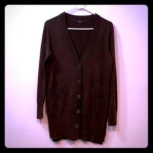Express Brown Cardigan Sweater EUC